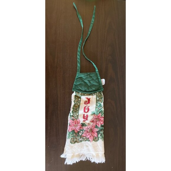 Cecil Saydah Doorknob Towel Joy Vintage Linen 100% Cotton Flowers Home Kitchen - Picture 1 of 4